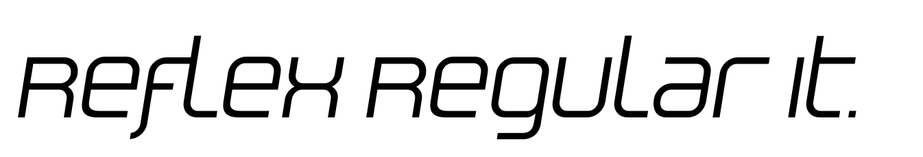 Reflex Regular Italic Xp